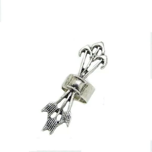 Single Silver Arrows Cuff Earring - Picture 2 of 5